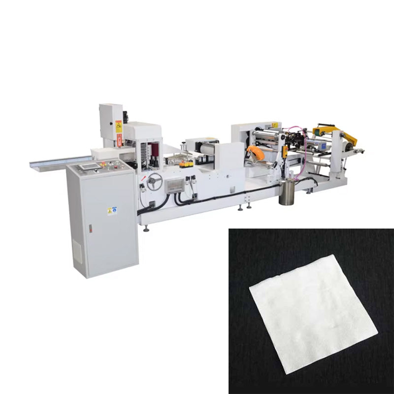 Fully Automatic Economic Dinner Napkin Paper Folding Machine Embossing Printing Serviette Tissue Making Machine With Good Price
