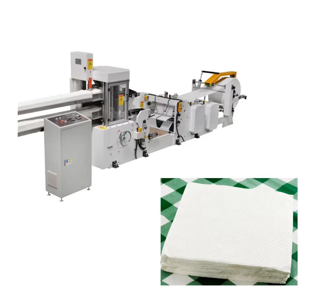 Fully Automatic Economic Dinner Napkin Paper Folding Machine Embossing Printing Serviette Tissue Making Machine With Good Price