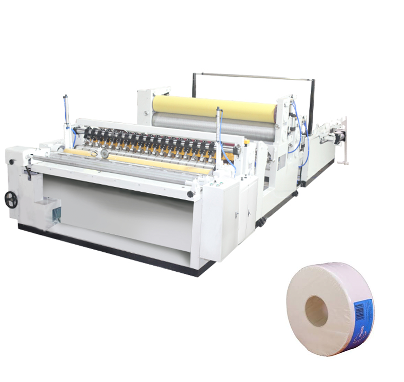 High Speed Complete Maxi Roll Toilet Paper Rewinding Machine Commercial Bathroom Jumbo Tissue Roll Rewinder Equipment